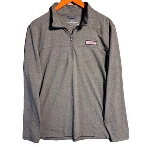 Vineyard Vines Edgartown 1/4 Zip Men's Classic Shep Shirt Size M Gray
